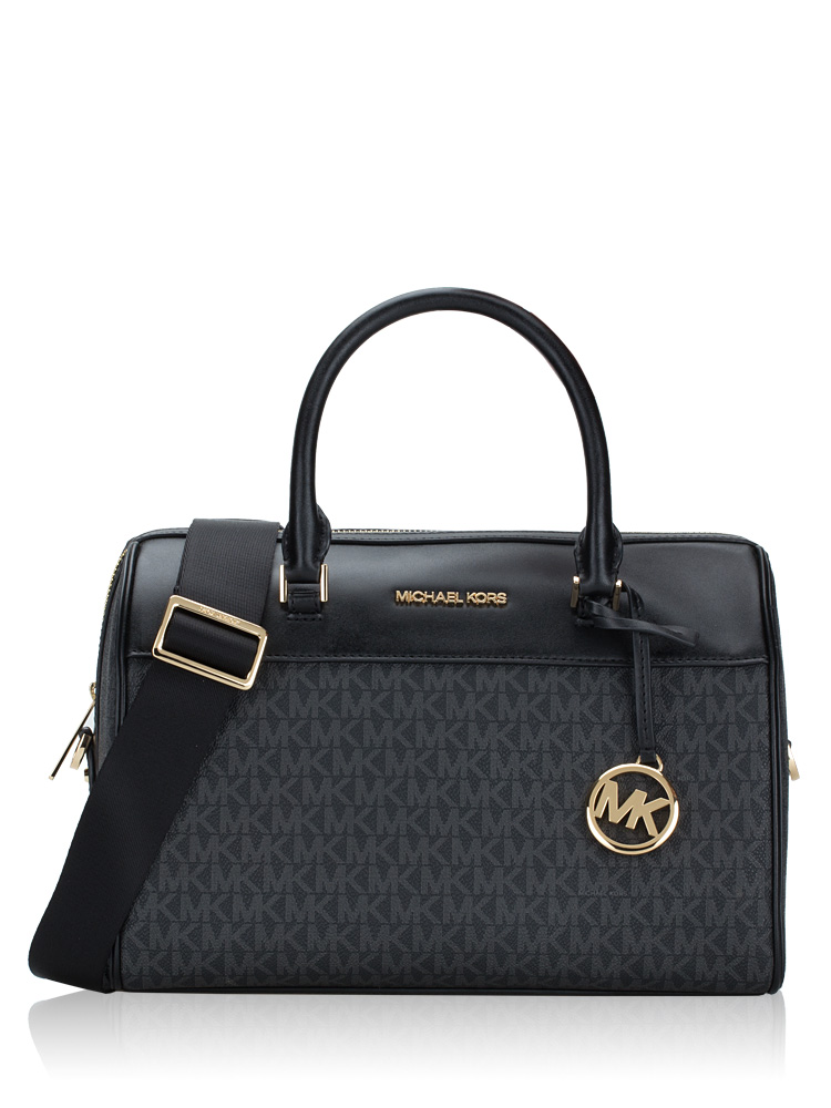 Michael kors signature sales w webbing duffle