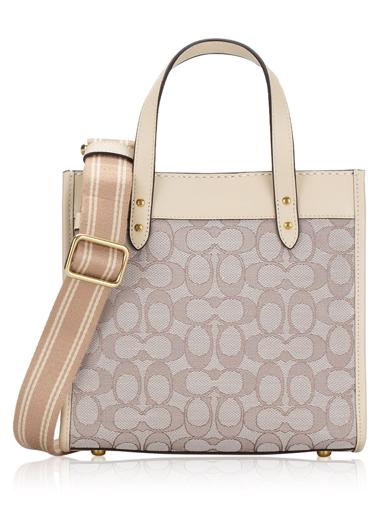 Coach zip tote in signature jacquard outlet