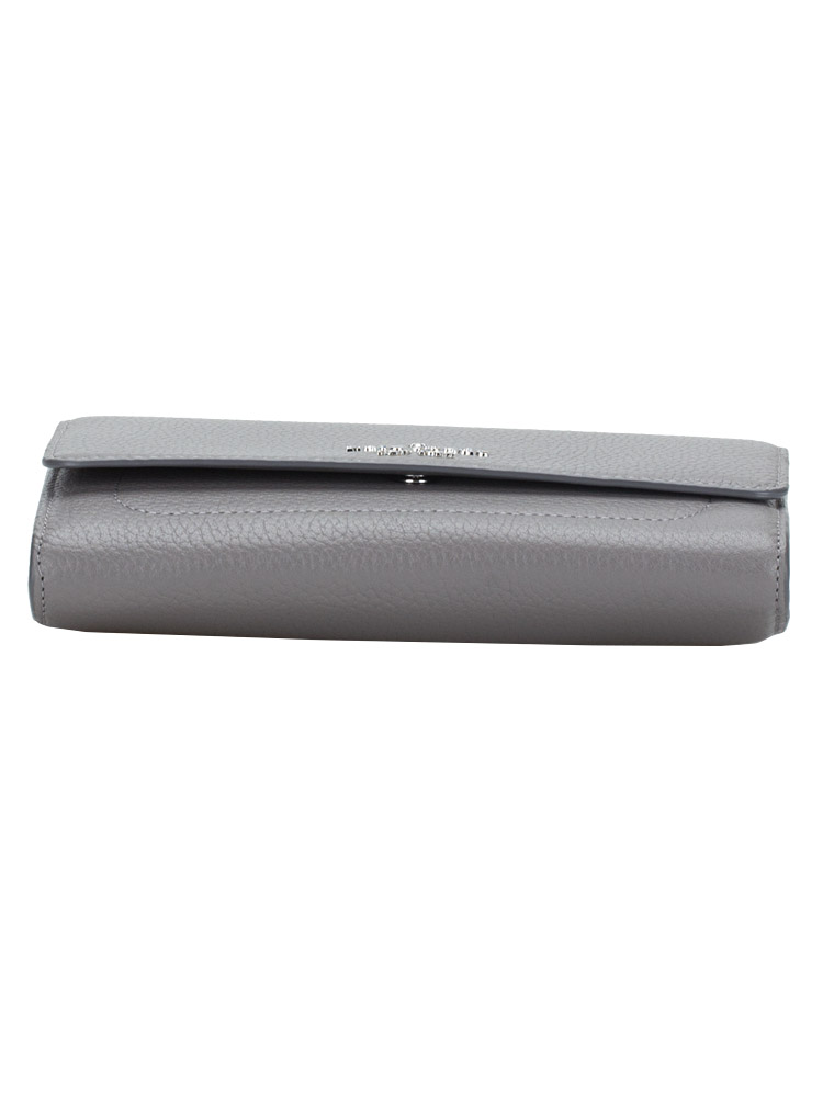 Kate Spade Harlow Pebbled Leather Wallet On A String Hare Grey