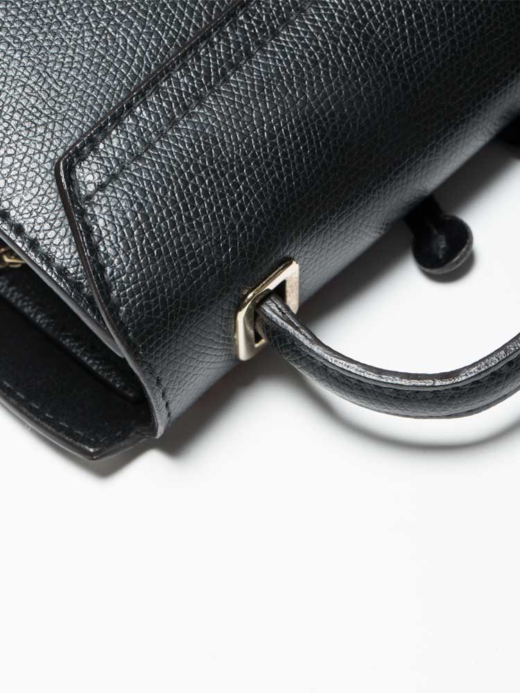 Furla Metropolis Doodle Mini Top Handle Bag Black Ruby