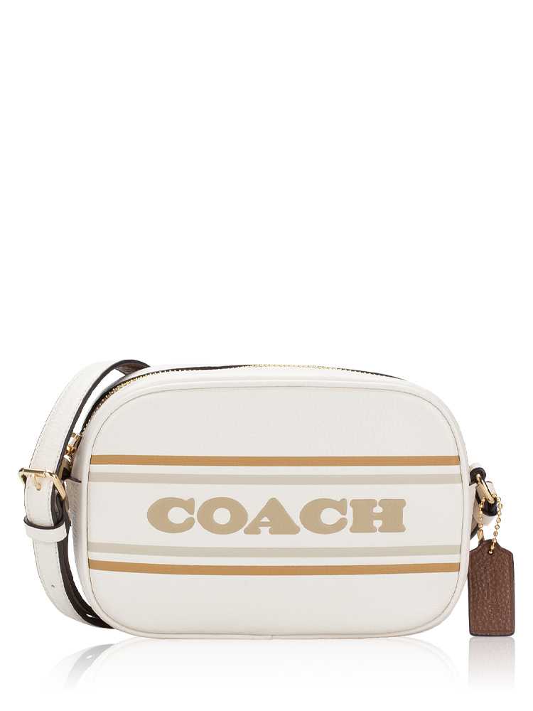Coach CH308 Jamie Stripe Mini Camera Bag Chalk Multi