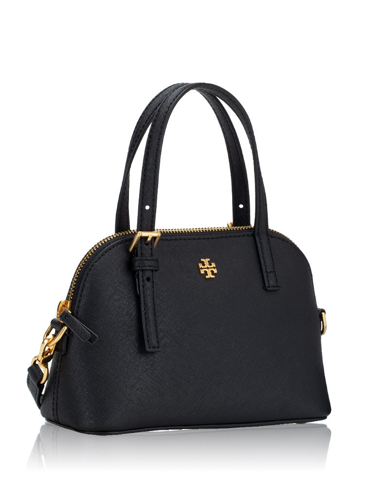 Tory Burch Emerson Dome Satchel Black