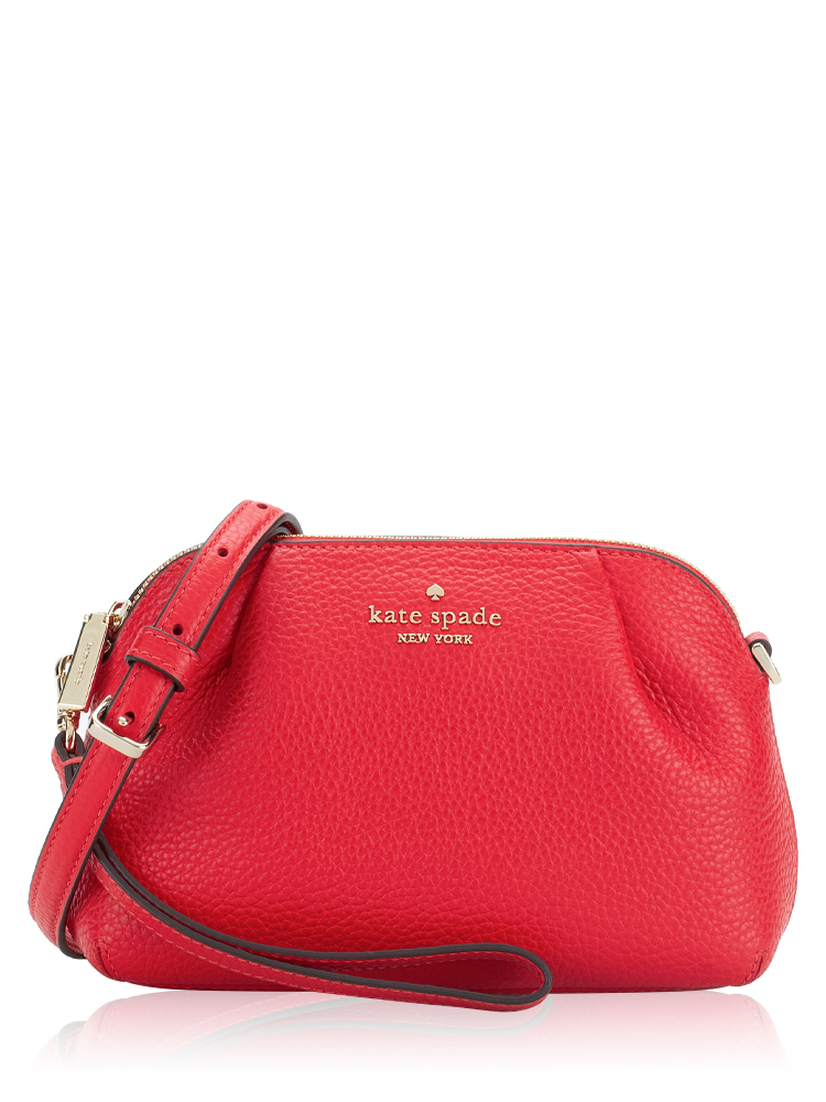 Kate spade red leather crossbody store