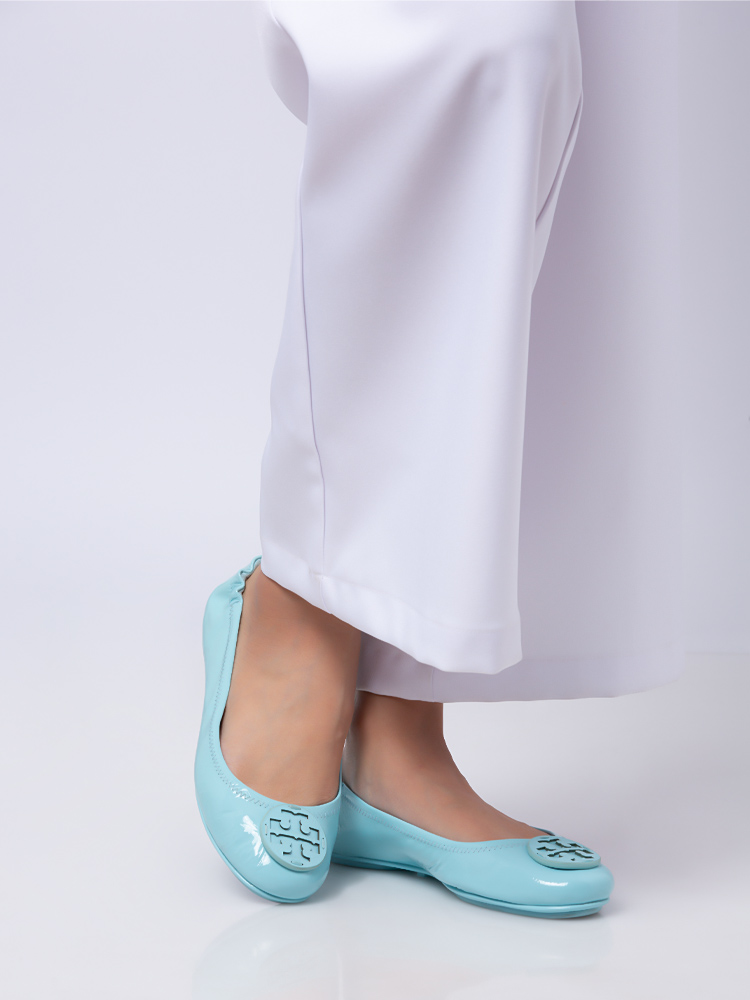 Tory burch minnie travel ballet flat leopard sale