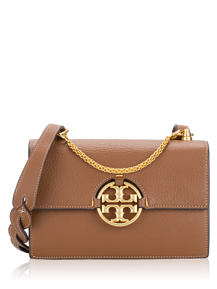Tory Burch Miller Small Flap Shoulder Bag Light Umber