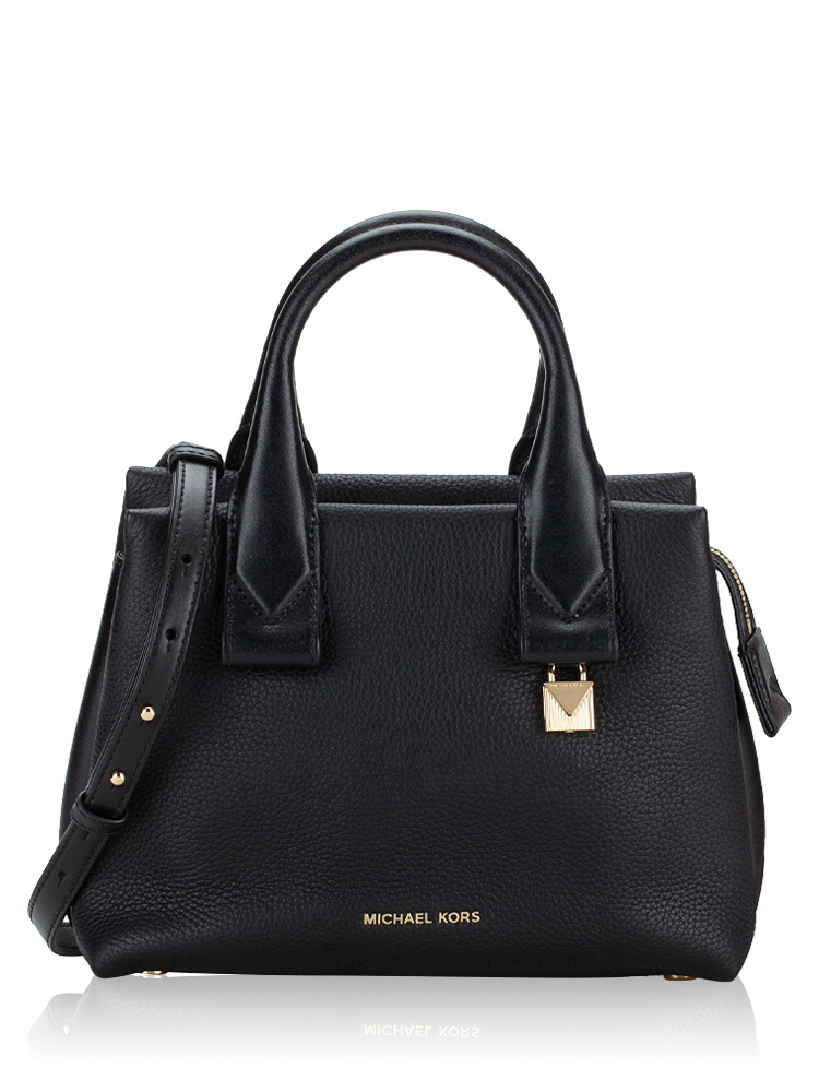 Rollins small chevron leather satchel sale