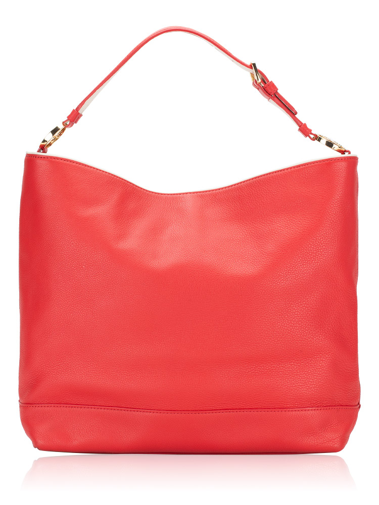 Tory Burch Duet Hobo Cherry Apple New Ivory