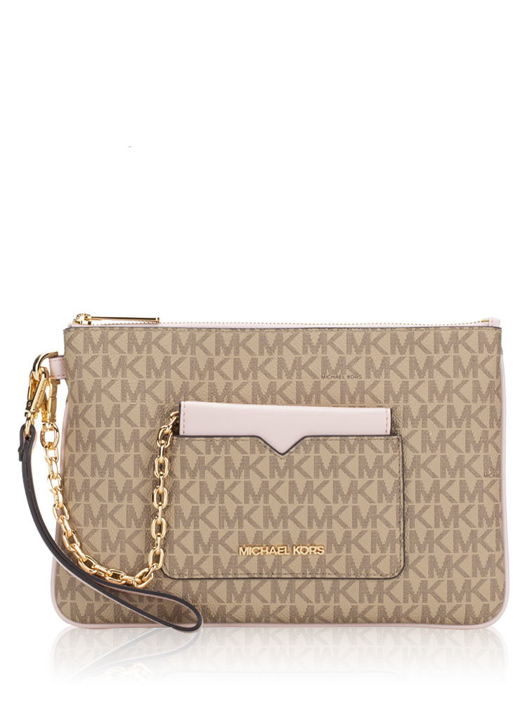 Michael kors signature jet 2025 set item medium wristlet