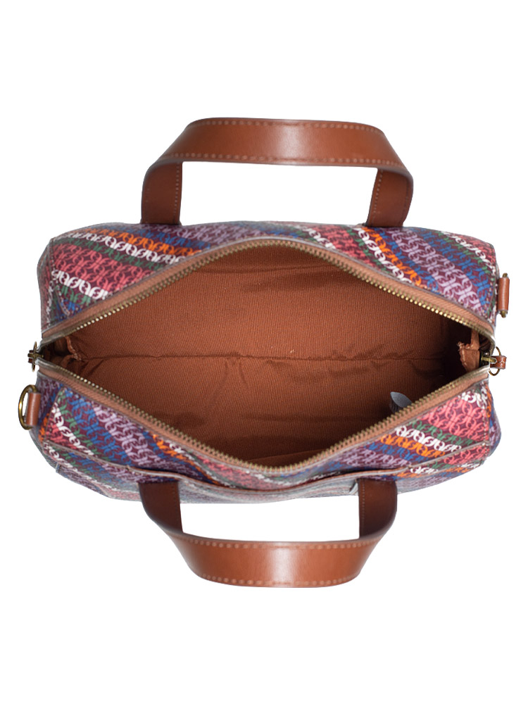Fossil SHB3169844 Sydney Satchel Berry Stripe