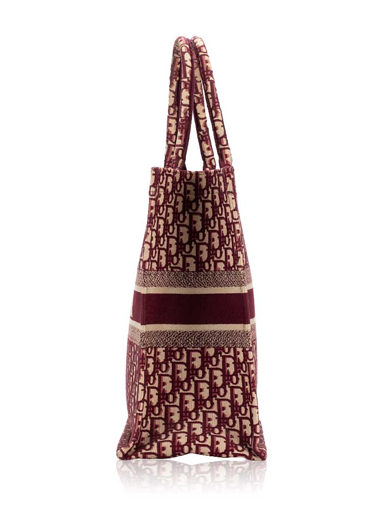 Dior hot sale tote burgundy