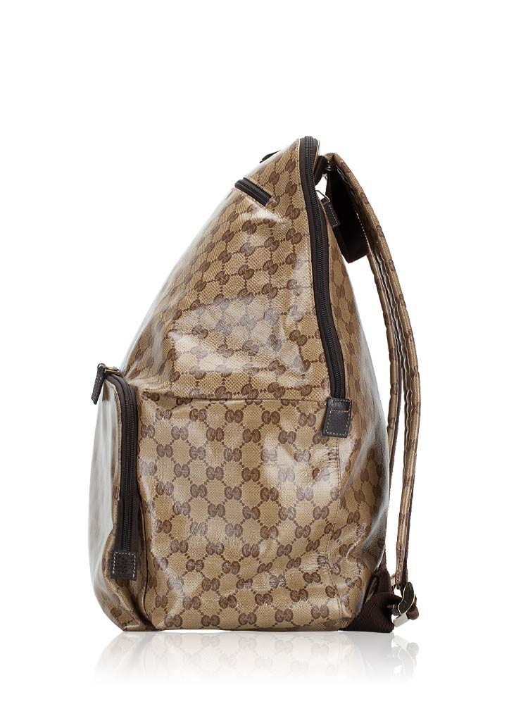 Gucci Crystal Backpack Beige Ebony