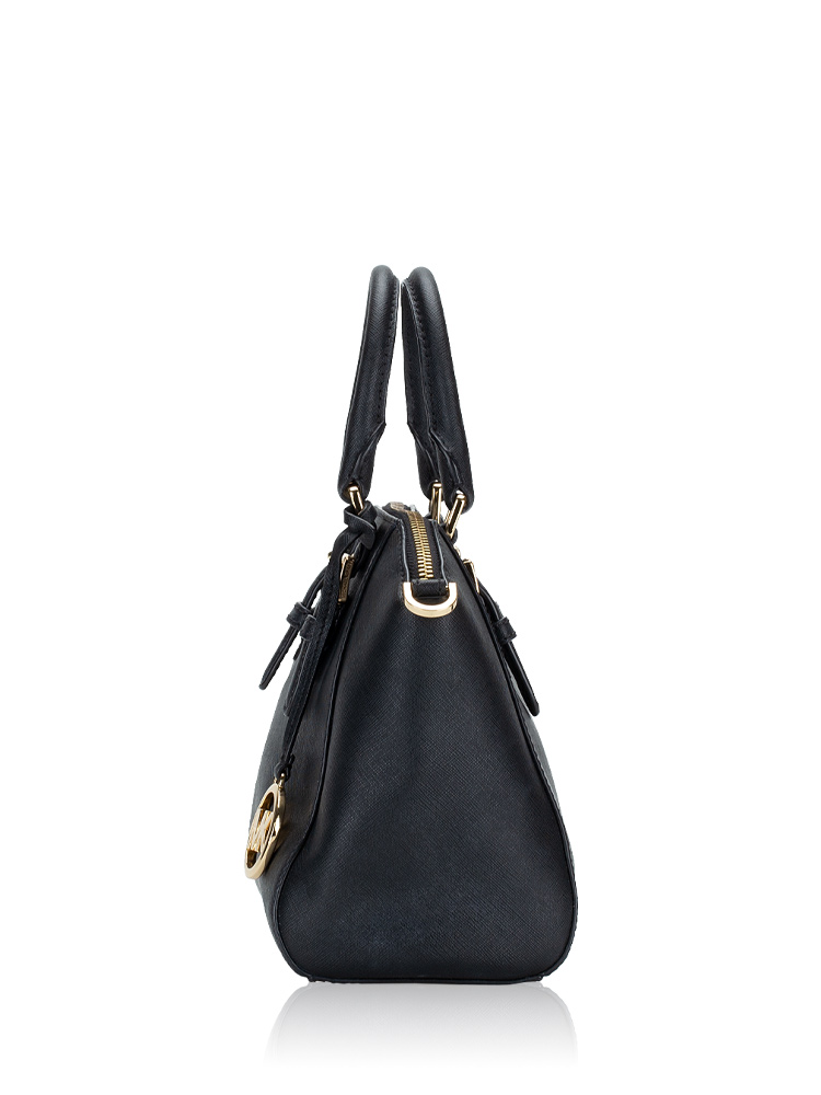 Michael Kors Ciara Medium Messenger Black Gold