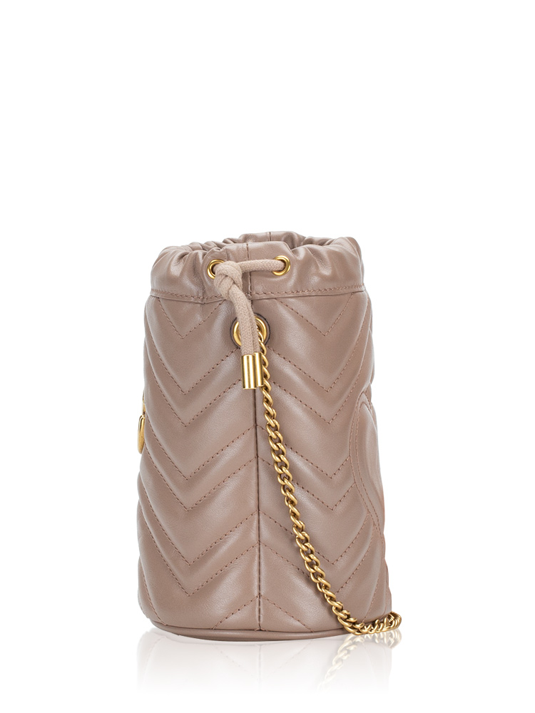 Gucci gg marmont 2.0 mini leather bucket bag deals