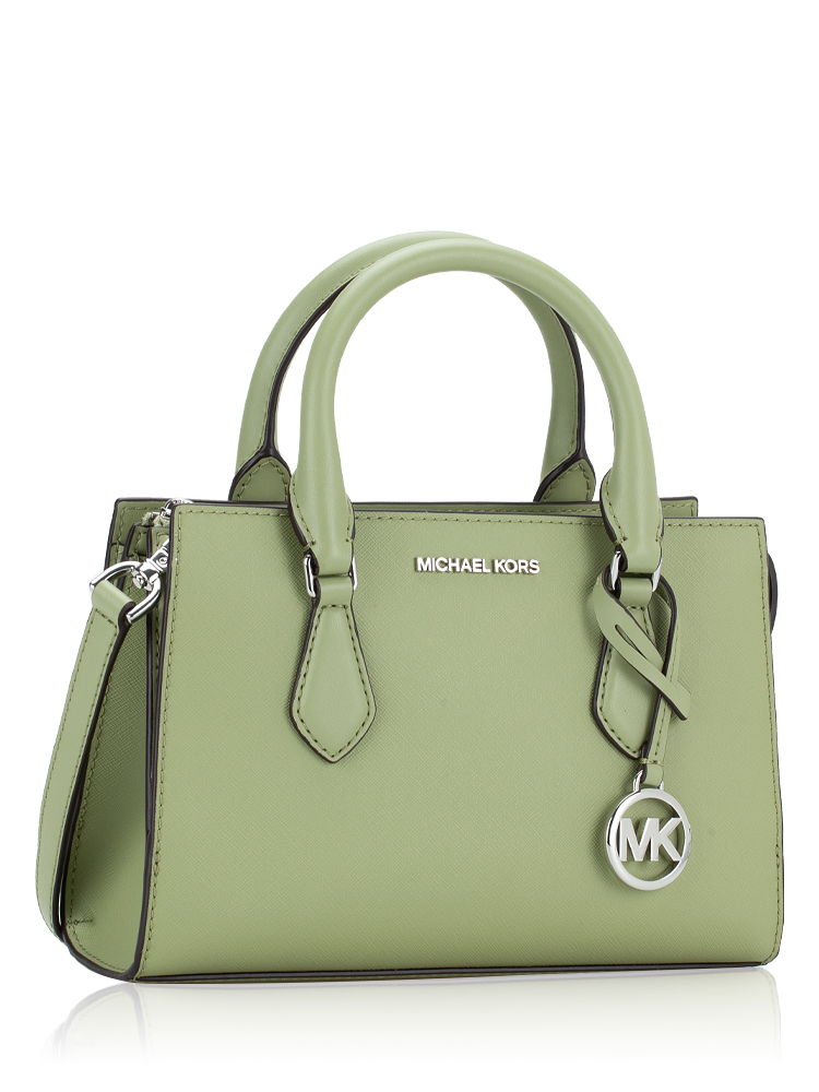 Michael Kors Sheila Small Center Zip Satchel Light Sage