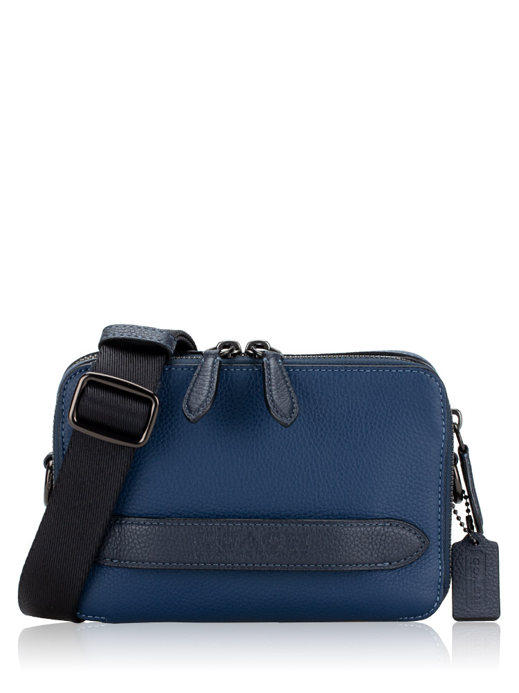 Coach C2608 Charter Leather Hybrid Crossbody Bag Deep Blue