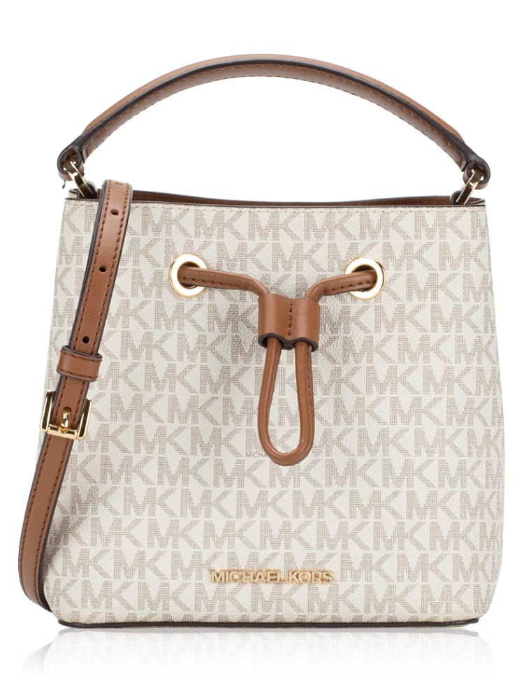 Michael Kors Suri Small Signature Bucket Crossbody Vanilla