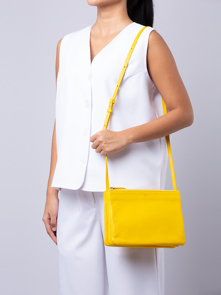 Celine trio hotsell yellow