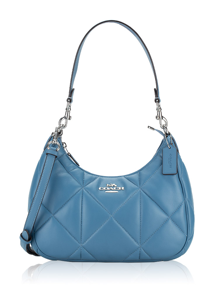 Coach blue cheap hobo bag