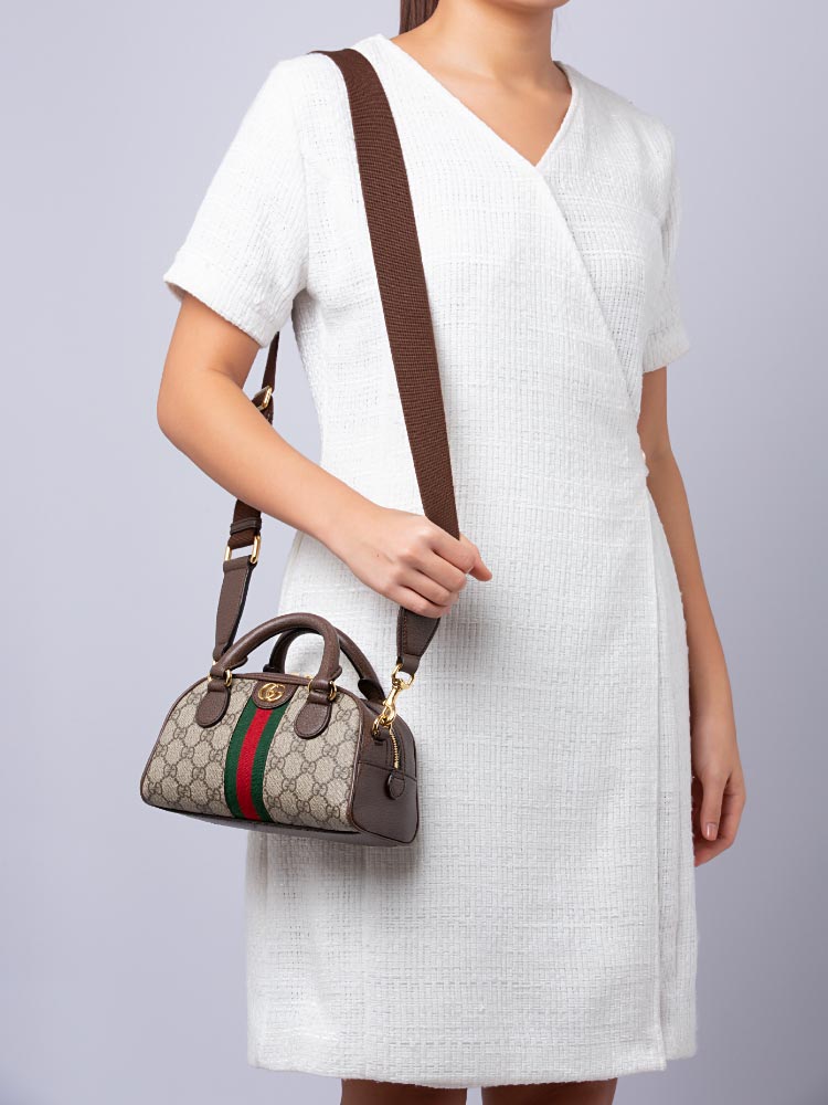 Ophidia gg small boston bag best sale