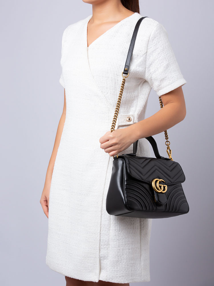 Gucci marmont sale small top handle