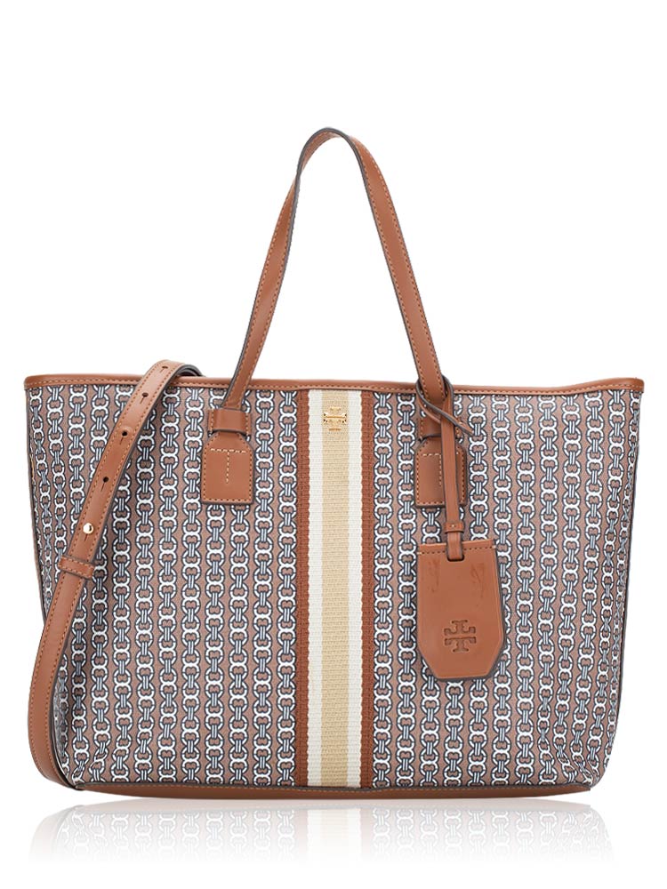 Tory burch gemini deals link leather tote