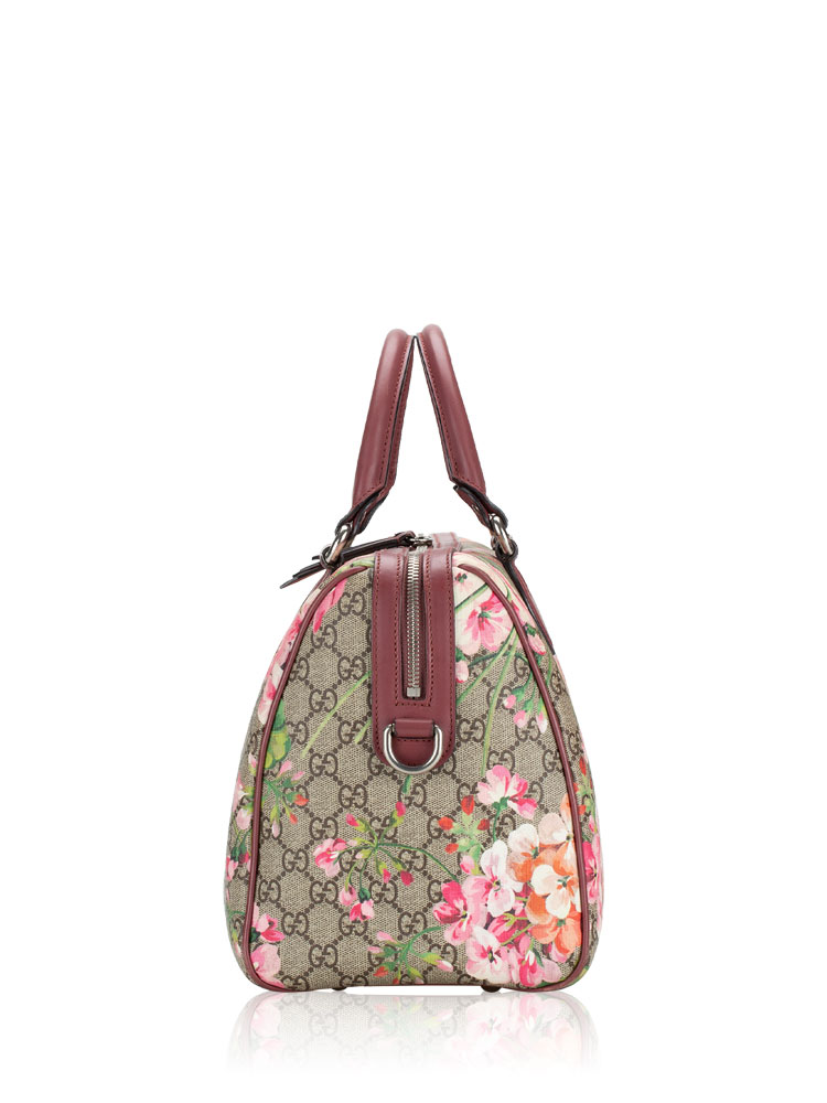 Gucci blooms gg supreme boston clearance bag