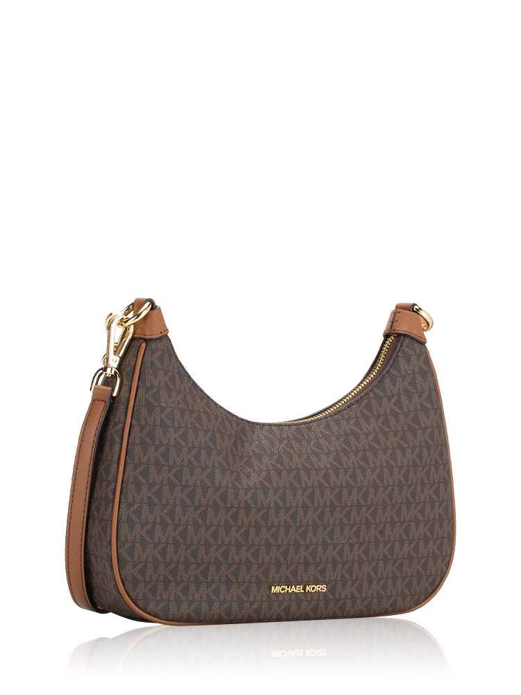 Michael Kors Signature Cora Large Zip Pouchette Brown