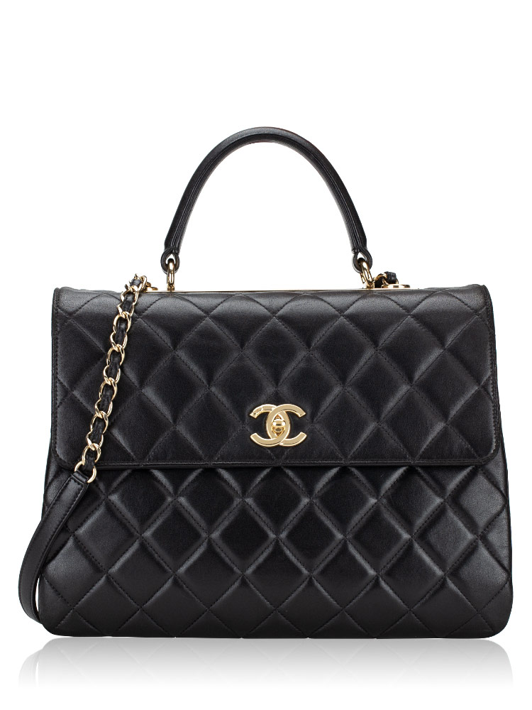 Chanel lambskin quilted small trendy discount cc dual handle flap bag