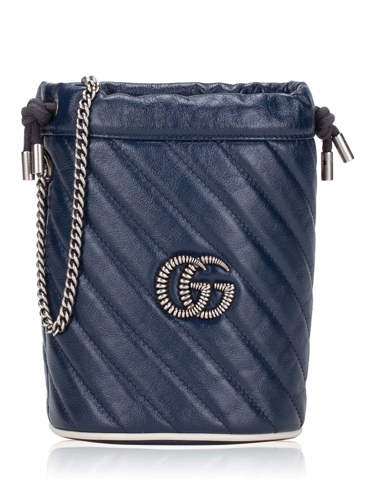 Gucci marmont navy blue hot sale