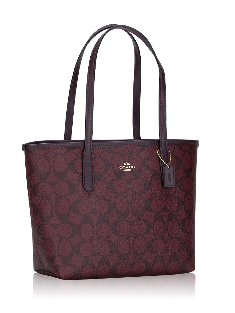 Coach city zip discount tote in signature