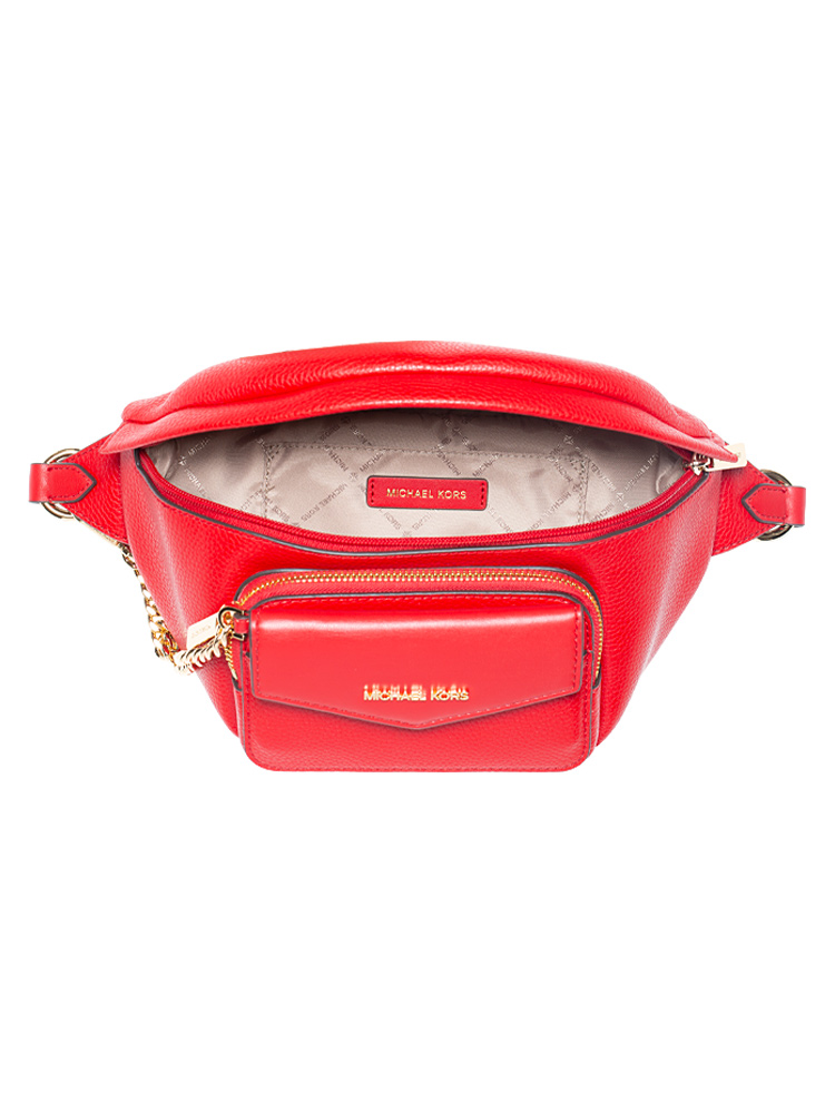 Red michael kors online fanny pack