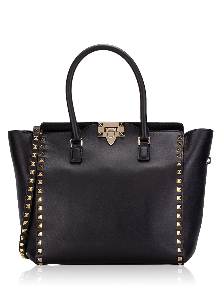 Valentino vitello best sale rockstud tote