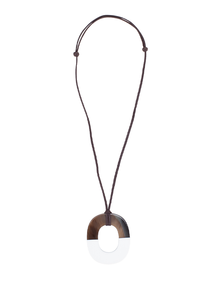 HERMES Buffalo Horn Lacquer Necklace Pendant Women A2021 | eBay