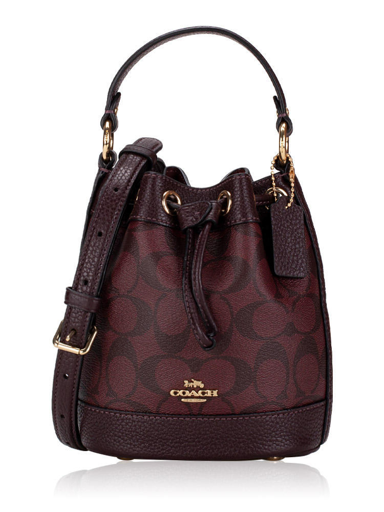 Coach on sale drawstring tote