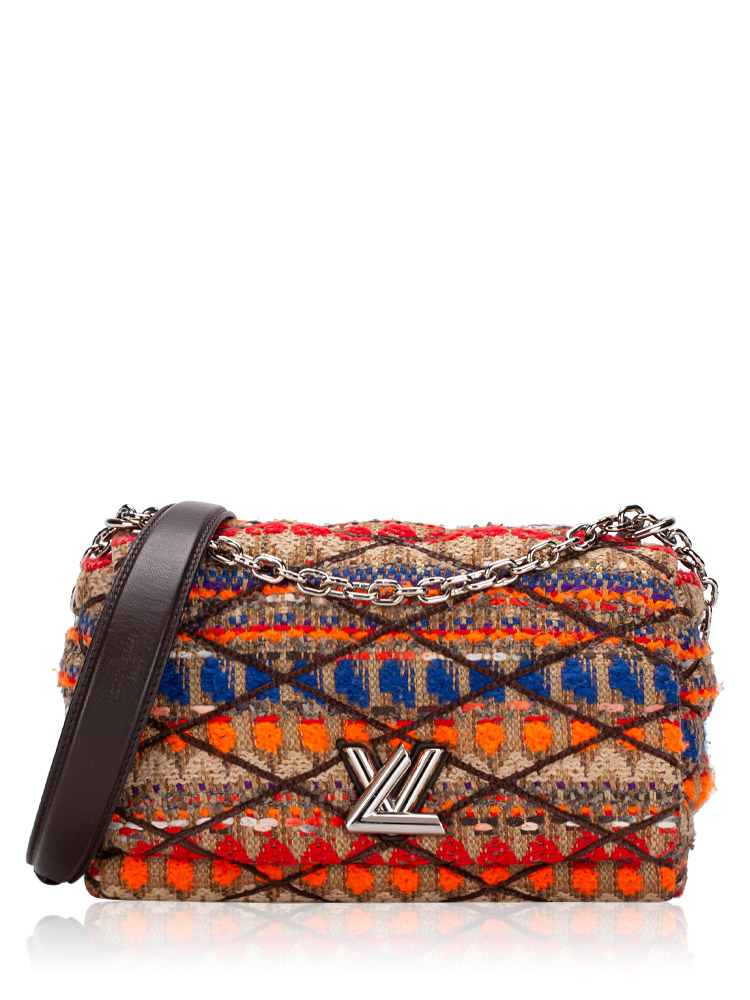 Louis Vuitton Tweed Malletage GO-14 PM Brown Multicolor