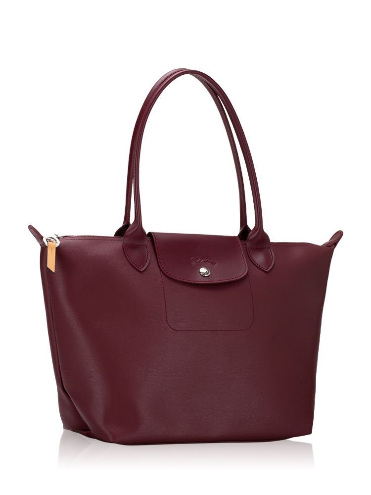 Longchamp burgundy le pliage best sale