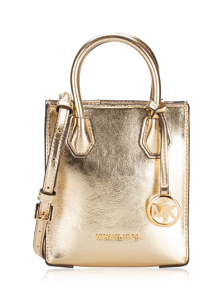 Michael Kors Mercer XS NS Shopper Crossbody Pale Gold