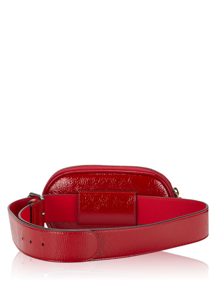 Gucci Game Patch Logo Belt Bag Hibiscus Red Size 95