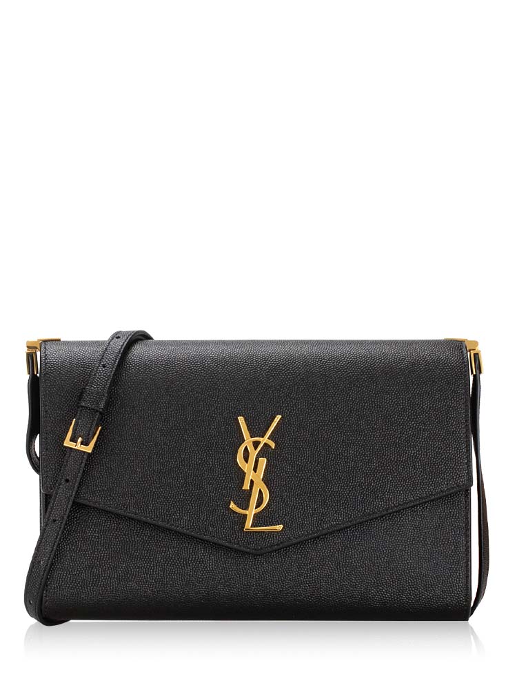 Saint Laurent Grain De Poudre Uptown Mini Crossbody Black