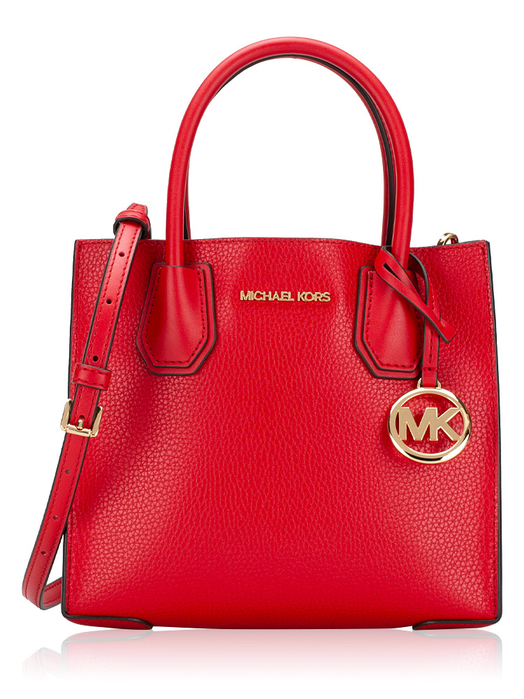 Michael Kors Mercer Medium Messenger Bright Red