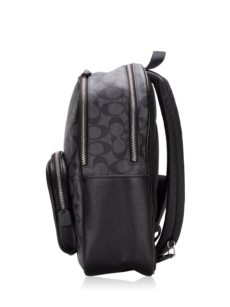 Coach 5671 Signature Court Backpack Graphite Black