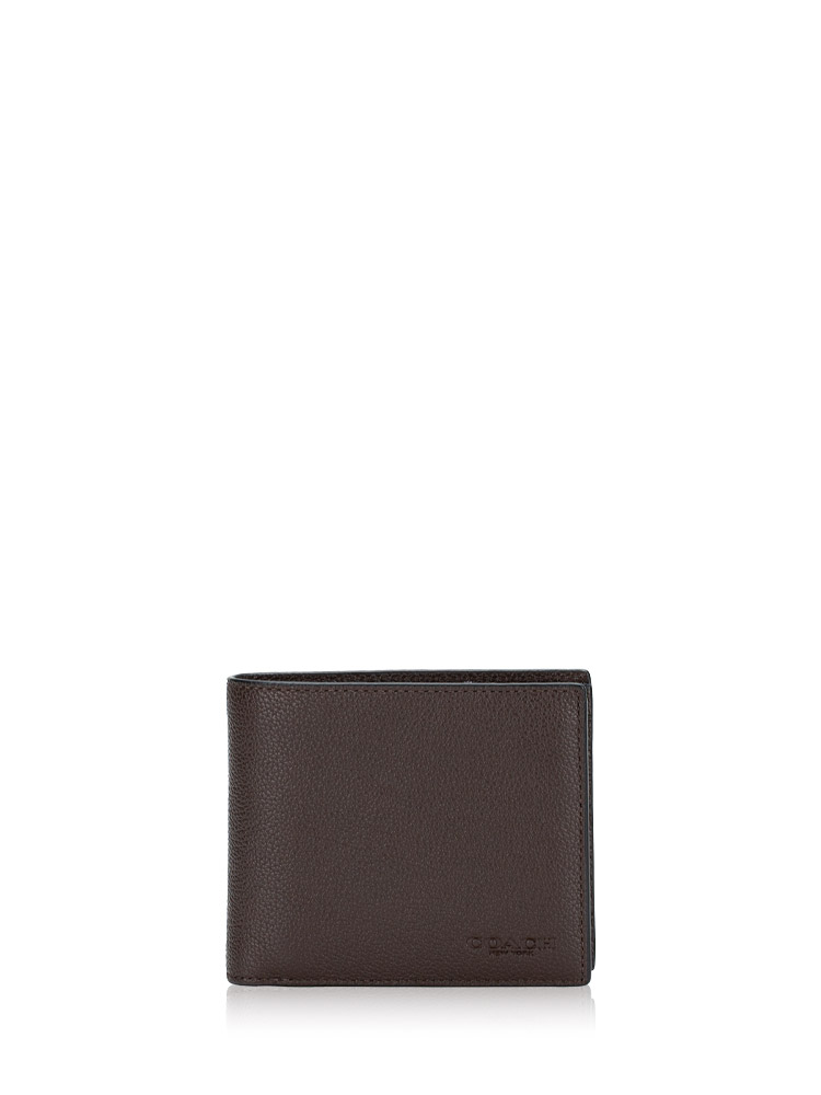 Coach Men CR911 Calf Leather 3 in 1 Wallet Mahogany