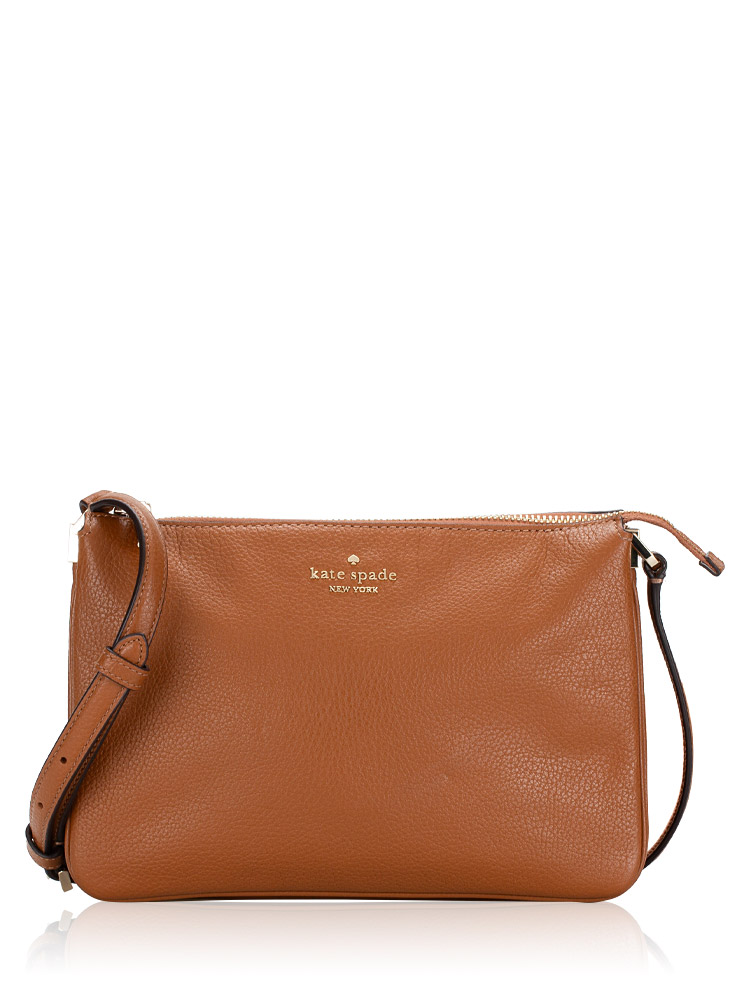 Kate Spade Triple Gusset Crossbody hotsell Warm Ginger Bread