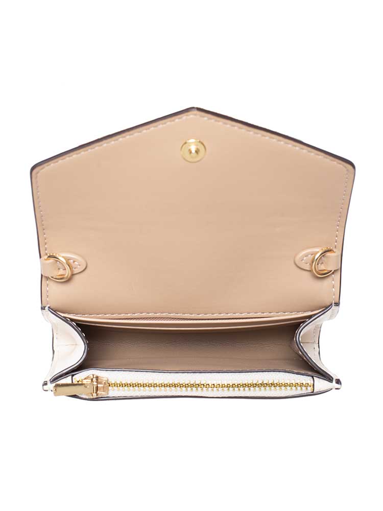 NWT Coach CU172 Mini Envelope Wallet W/Strap In Signature Canvas  Khaki/Saddle2 | eBay