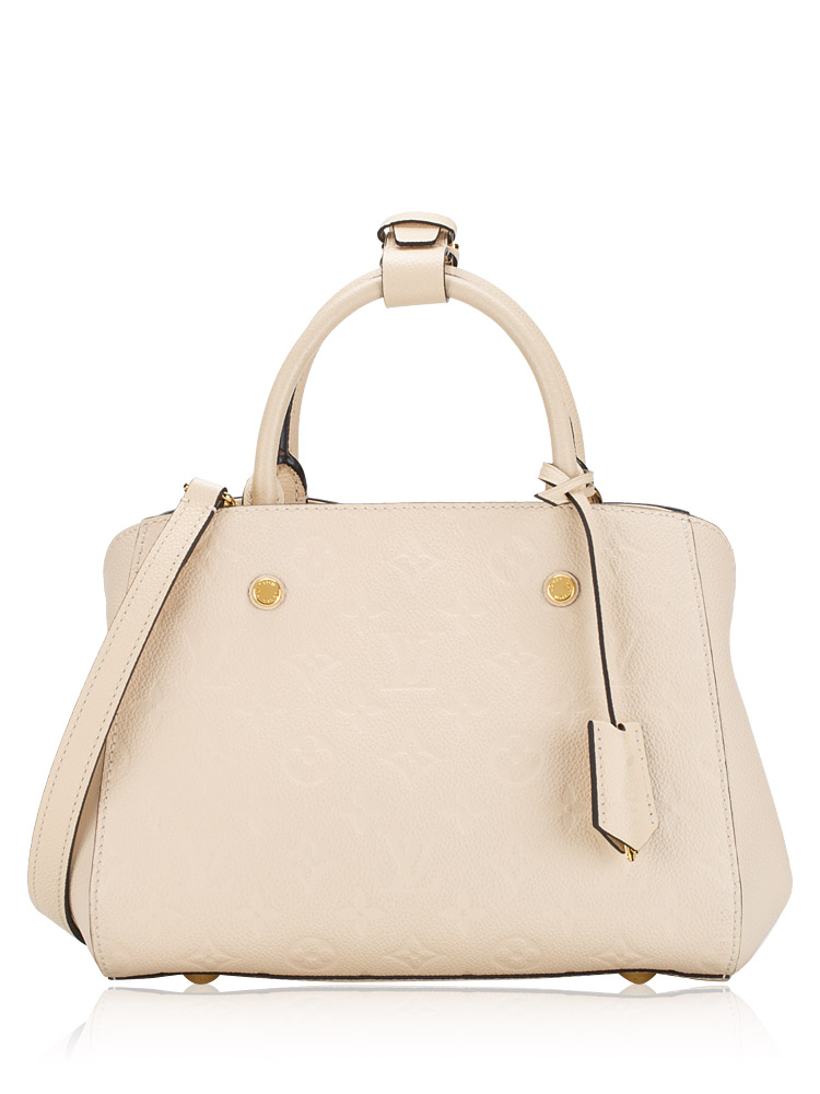 Louis Vuitton Monogram Empreinte Montaigne BB Creme