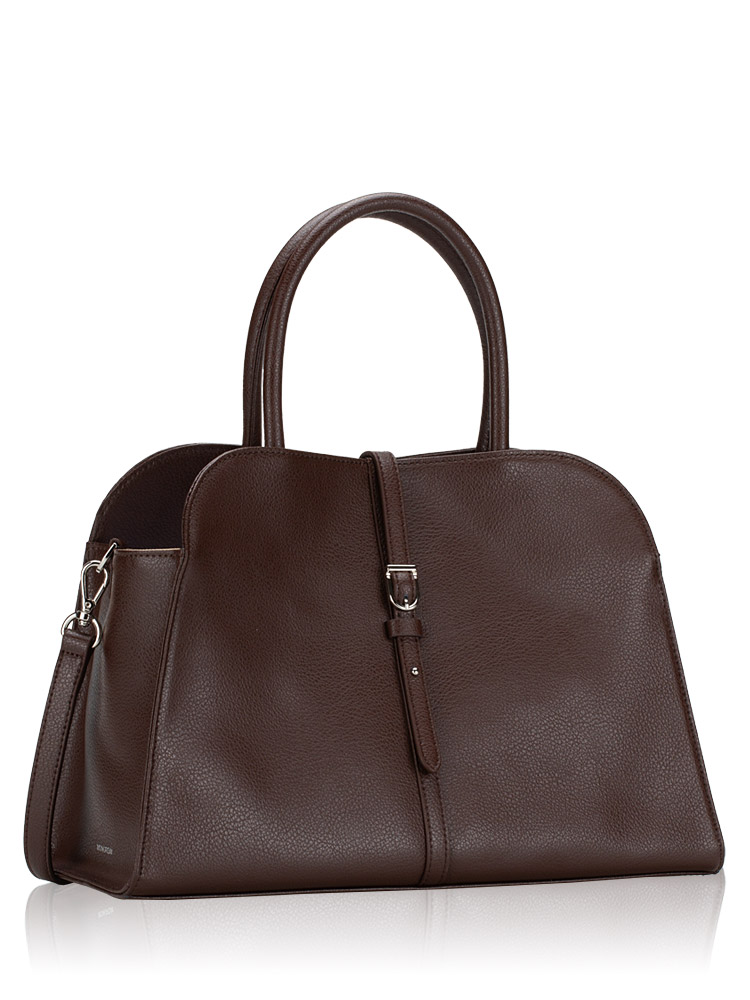 Monorow Blanc Medium Satchel Burgundy Brown
