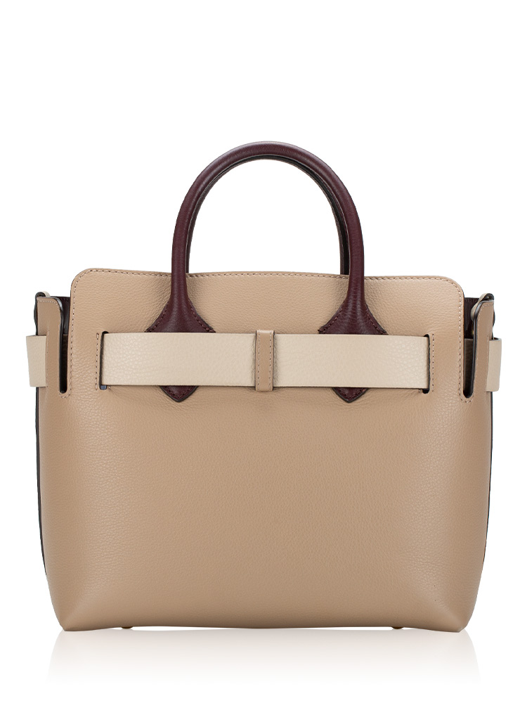 Burberry Marais Calfskin Small Belt Bag Limestone Pale Drift