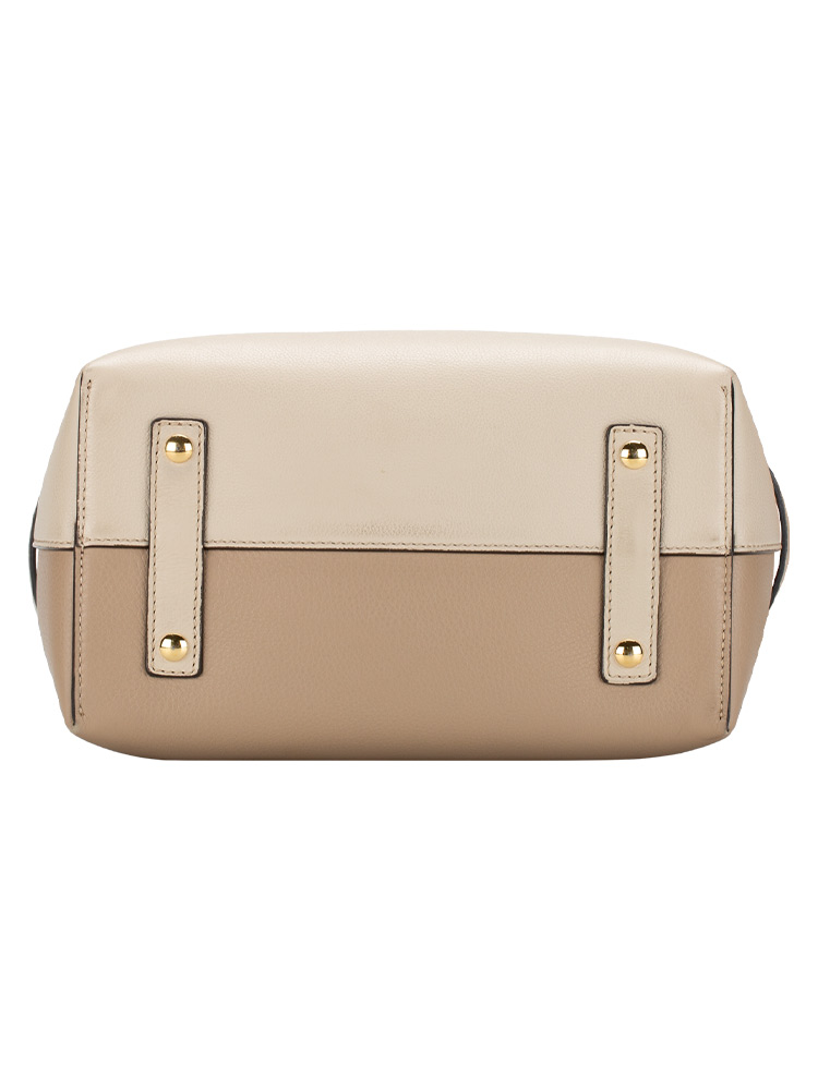 Burberry Limestone/Dusty Rose Tri-Color Leather Small Belt