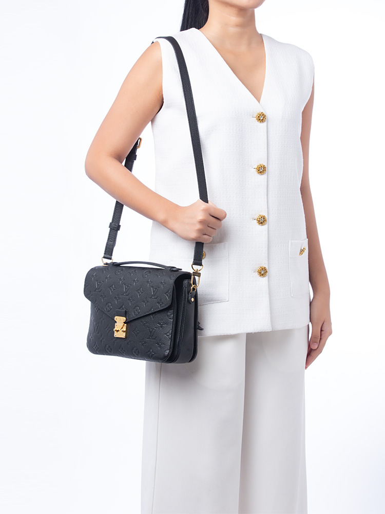 Louis Vuitton Monogram Empreinte Pochette Metis Noir