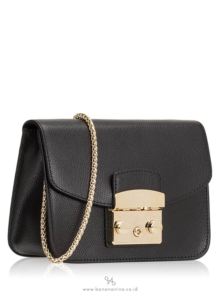 FURLA Metropolis Mini Crossbody Black